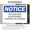 Signmission Wetland Area No Discharge Dumping Or Clearing, 10 in W x Rectangle, Vinyl Decal OS-2PACK-NS-D-710-L-19038 - alternate 5